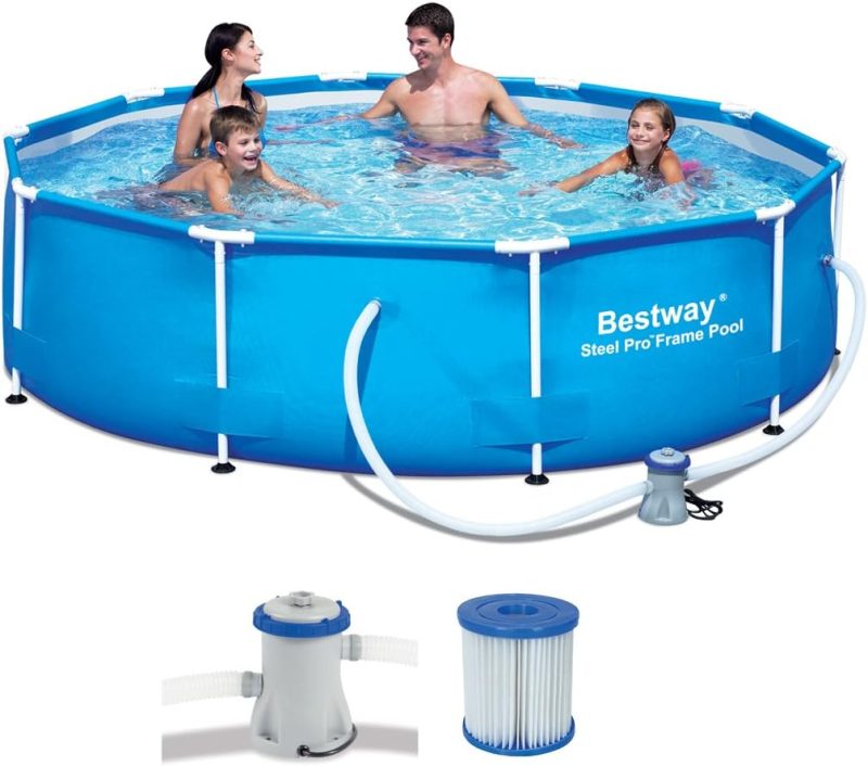 piscina bestway steel pro 305 x 76 cu filtru