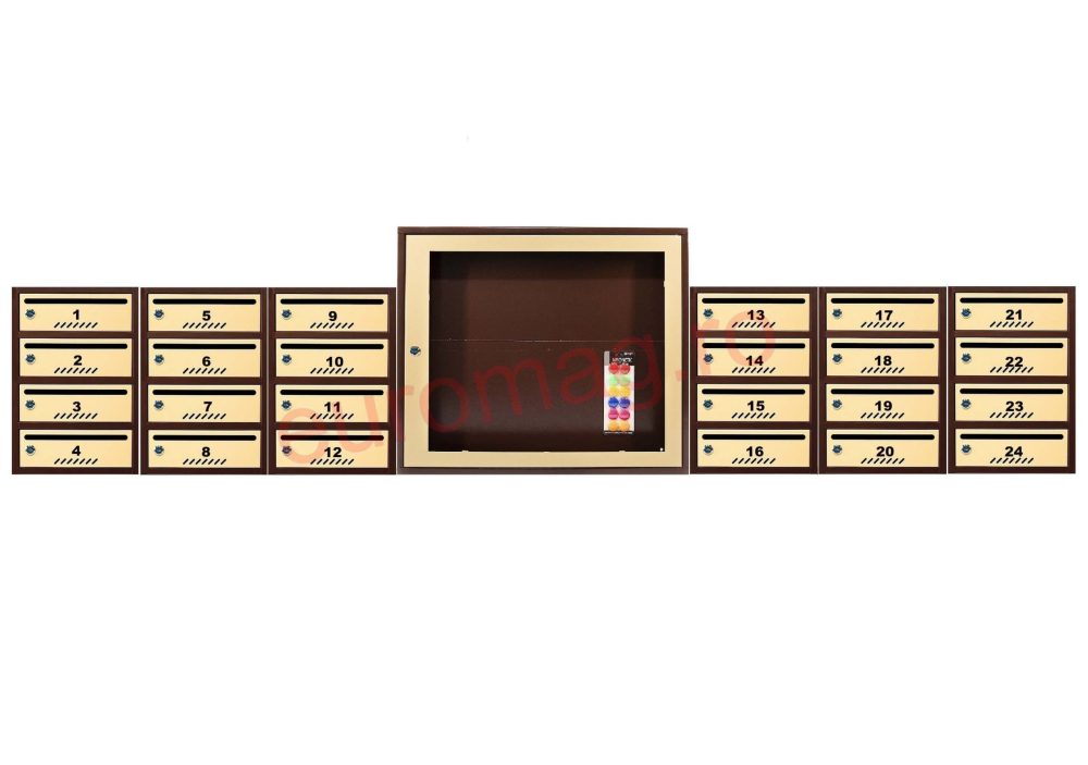 set-24-cutii-postale-bloc-standard-maro-cu-usa-bej
